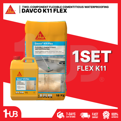 SIKA DAVCO K11 FLEX - FLEXIBLE CEMENTITIOUS WATERPROOFING 23KG KIT ( 1 SET )
