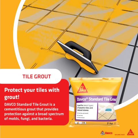 SIKA DAVCO STANDARD TILE GROUT 1 PACK ( 2KG )