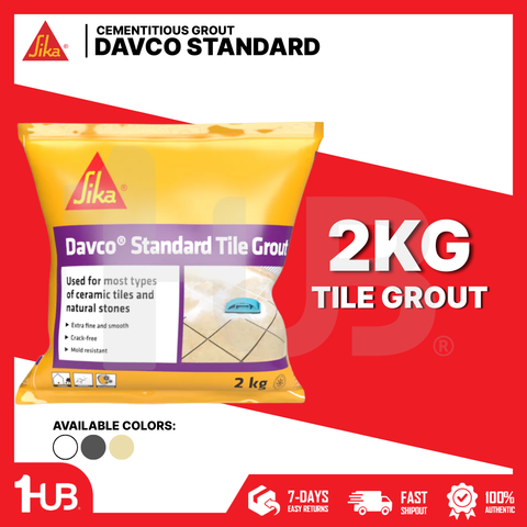 SIKA DAVCO STANDARD TILE GROUT 1 PACK ( 2KG )