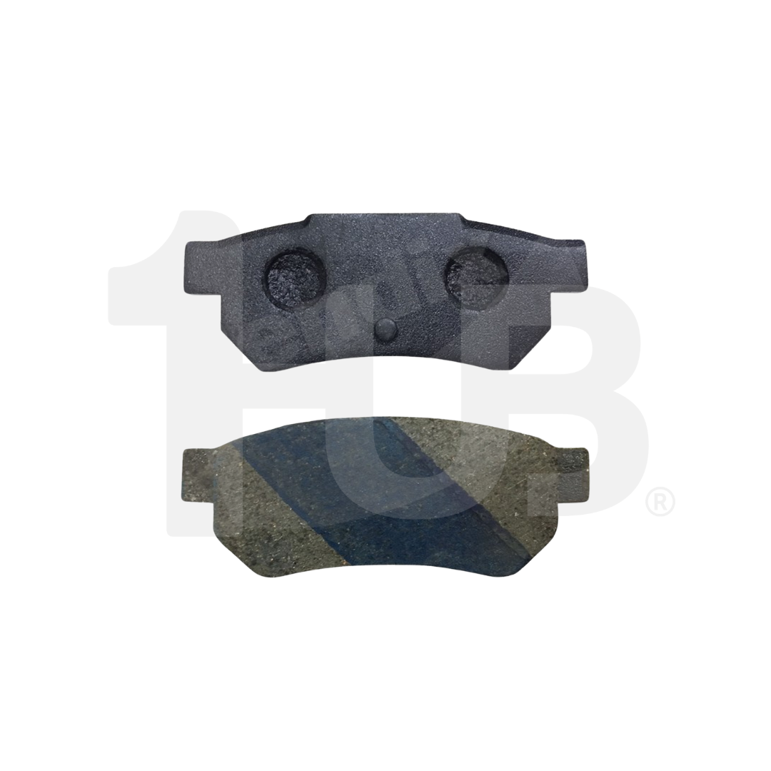 Two brake pads on a white background