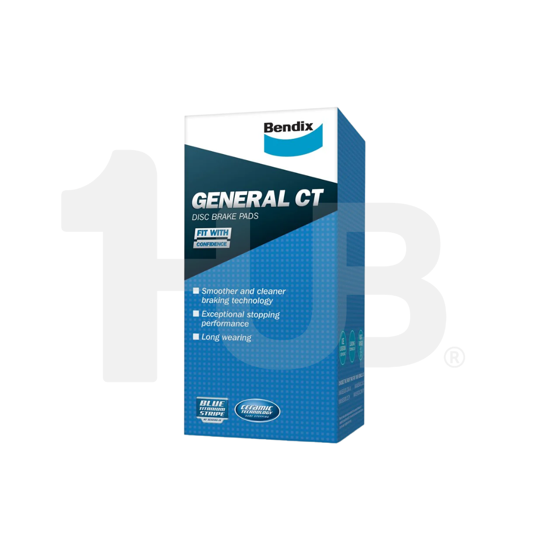 Bendix General CT brake pad packaging on a white background