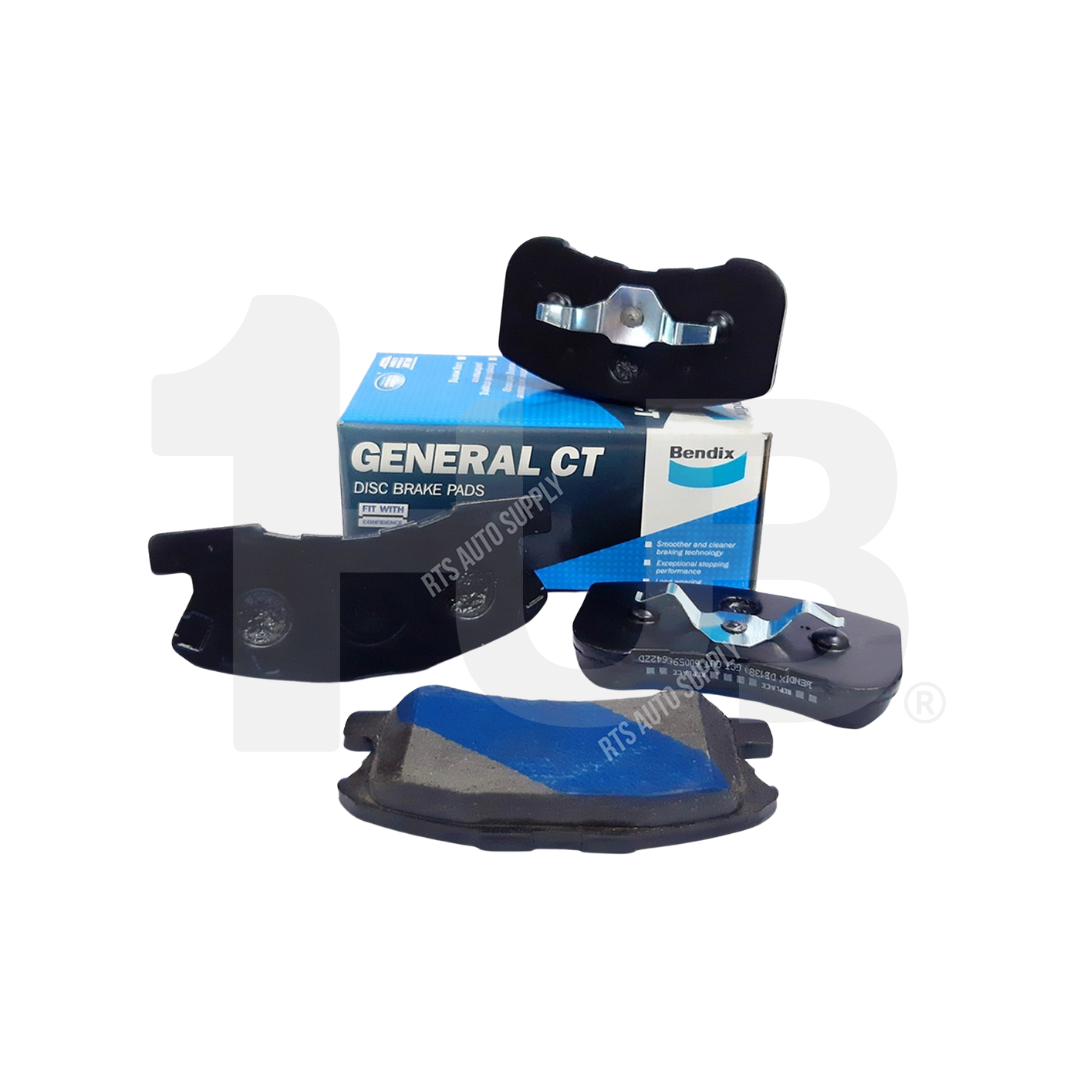 Bendix General CT disc brake pads with packaging on a white background