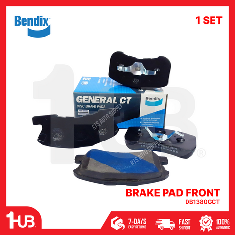 BENDIX BRAKE PAD TOYOTA WIGO, DAIHATSU SAFARI 1.3 FRONT DB1380GCT ( 1 SET )