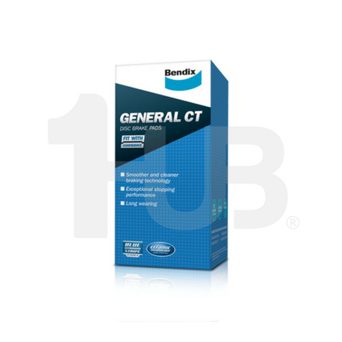 Bendix General CT brake pad packaging on a white background