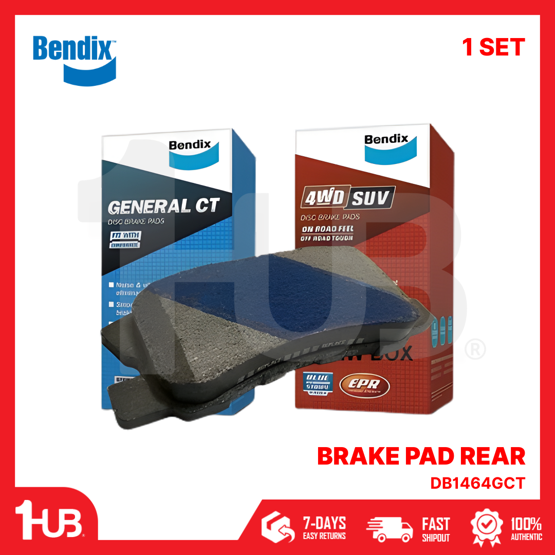 BENDIX BRAKE PAD MITSUBISHI PAJERO , GRANDIS 2004-08 REAR DB1464GCT ( 1 SET )