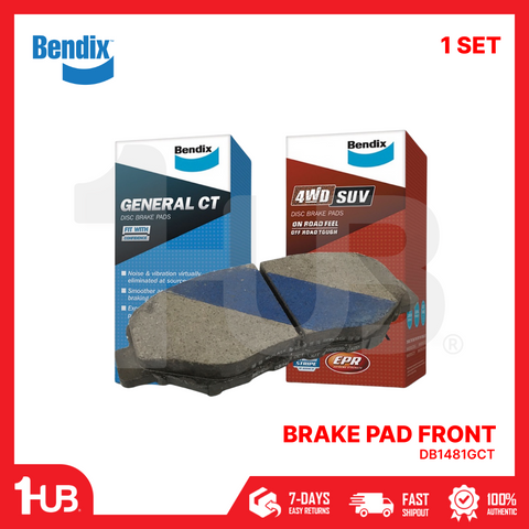 Bendix brake pads with packaging on a white background