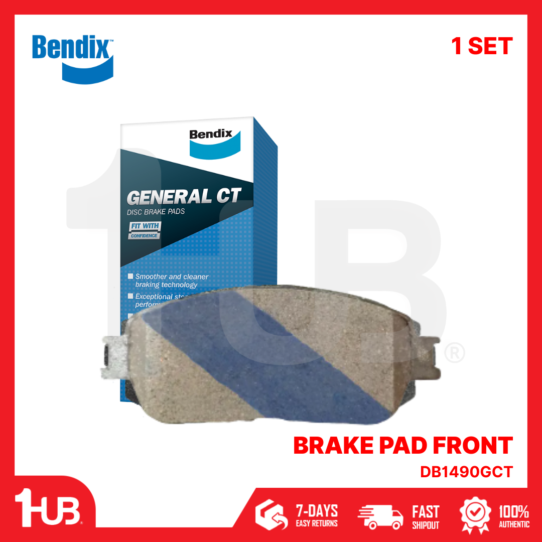 BENDIX BRAKE PAD TOYOTA PREVIA 2003-06 FRONT DB1490GCT ( 1 SET )