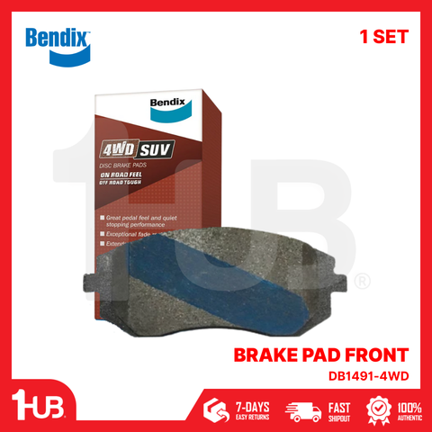 BENDIX BRAKE PAD SUBARU FORESTER , IMPREZA 2002-13 FRONT DB1491-4WD ( 1 SET )