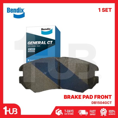 BENDIX BRAKE PAD 3350 HYUNDAI TUCSON , SONATA 2004-09 / ELANTRA , COUPE 2006-09 FRONT DB1504GCT ( 1 SET )