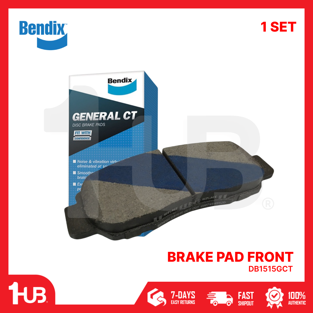 Bendix brake pad set with packaging on a white background