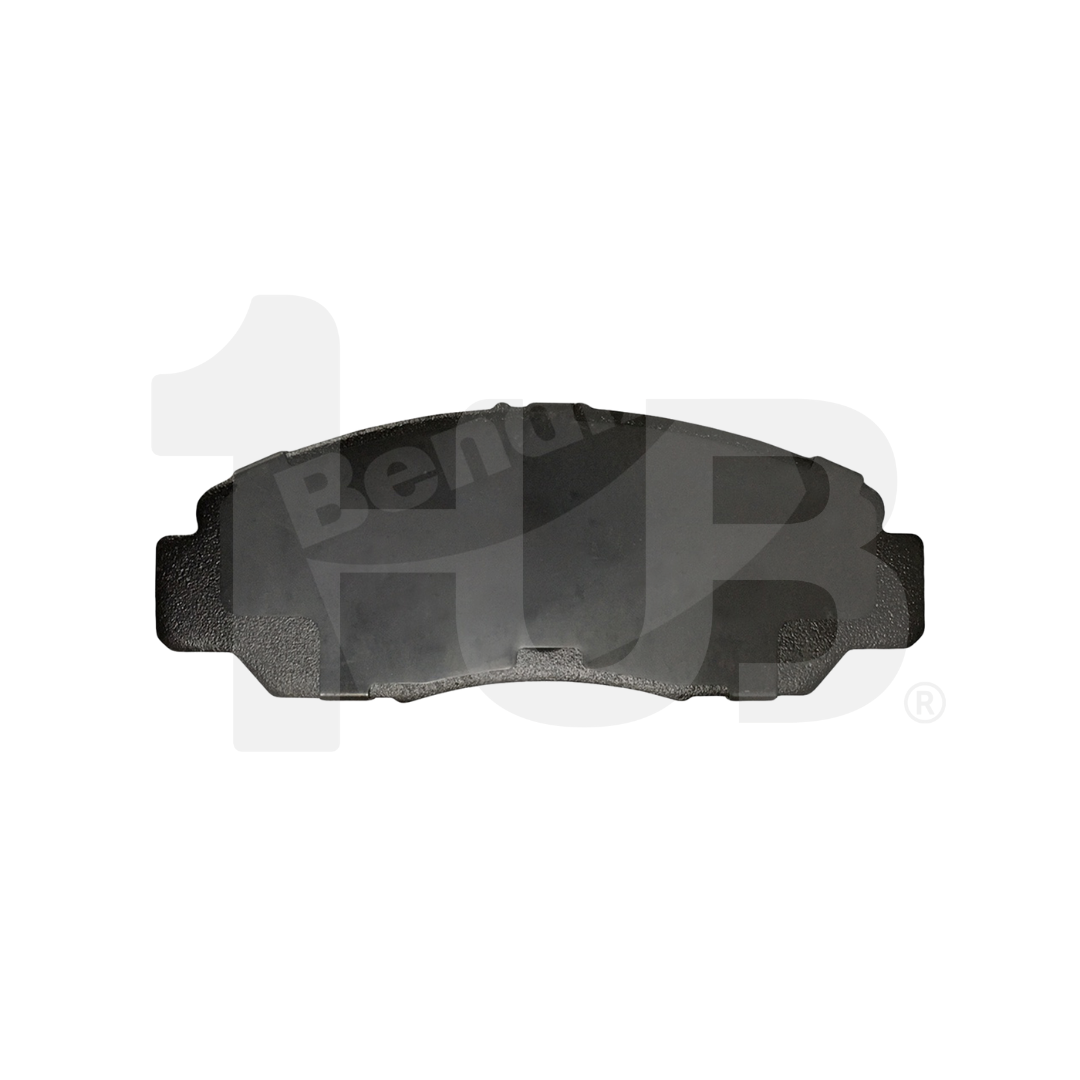 Brake pad on a white background with Bendix branding.