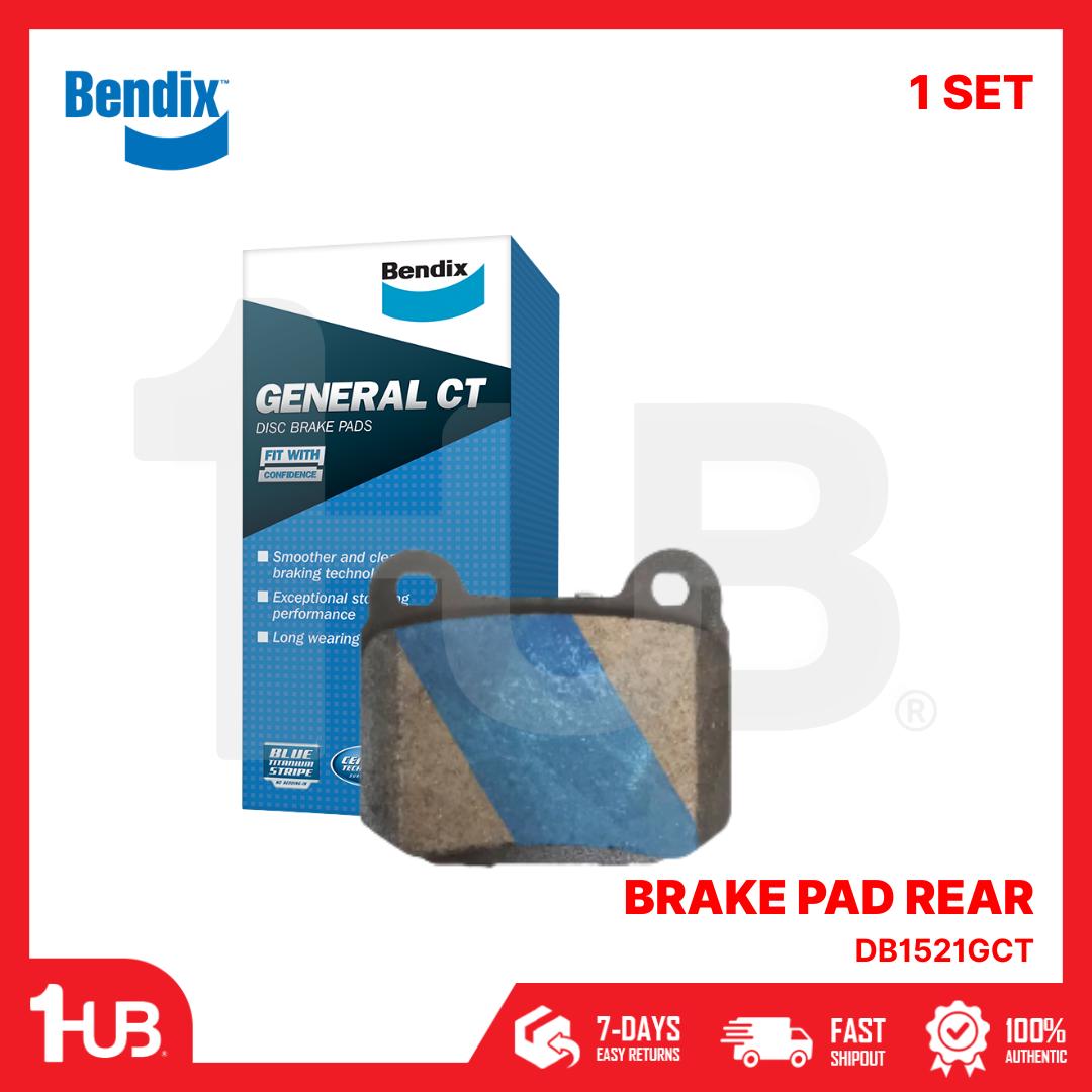 BENDIX BRAKE PAD MITSUBISHI LANCER , EVO V-IX (BREMBO) 1998-07 REAR DB1521GCT ( 1 SET )