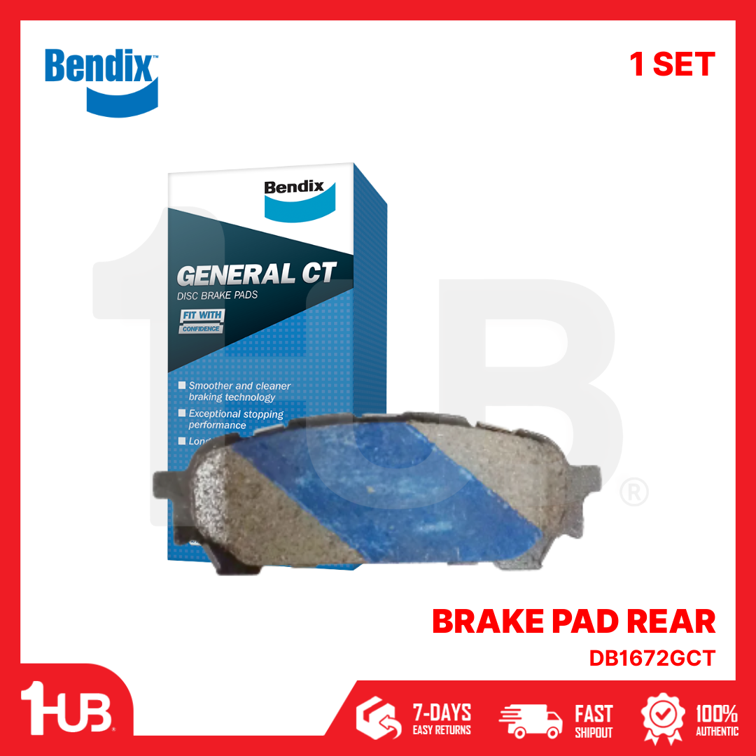 BENDIX BRAKE PAD FORESTER , IMPREZA 2003-17 REAR FORESTER IMPREZA DB1672GCT ( 1 SET )