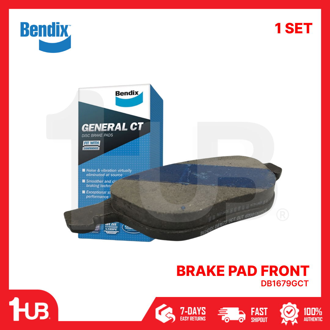 Bendix brake pad set with packaging on a white background