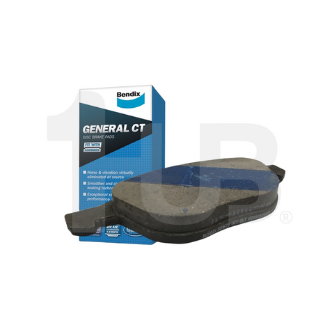 Bendix General CT brake pads with packaging on a white background