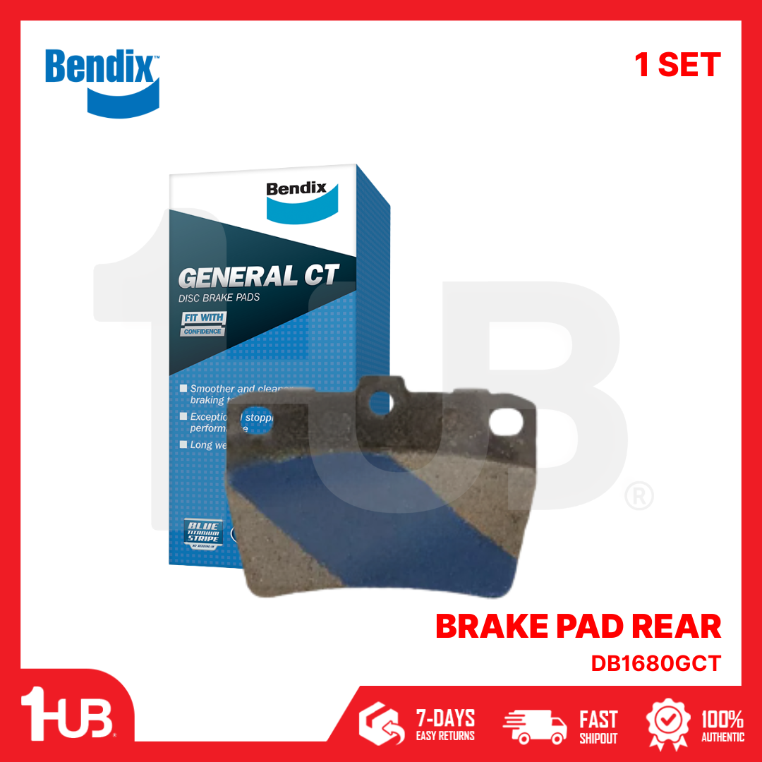 BENDIX BRAKE PAD TOYOTA RAV-4 2001-05 REAR DB1680GCT ( 1 SET )