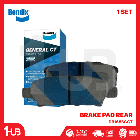 BENDIX BRAKE PAD MIT LANCER 2003-12 / OUTLANDER 2003-06 REAR DB1686GCT ( 1 SET )