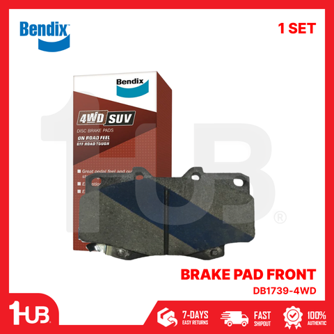 BENDIX BRAKE PAD TOYOTA HI-LUX (4X4) 2005-10 / FORTUNER 2005-10 FRONT DB1739-4WD ( 1 SET )