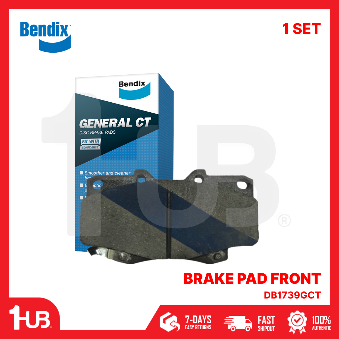 BENDIX BRAKE PAD TOYOTA HI-LUX 4X4 2005-10 / FORTUNER 2005-10 FRONT DB1739GCT ( 1 SET )