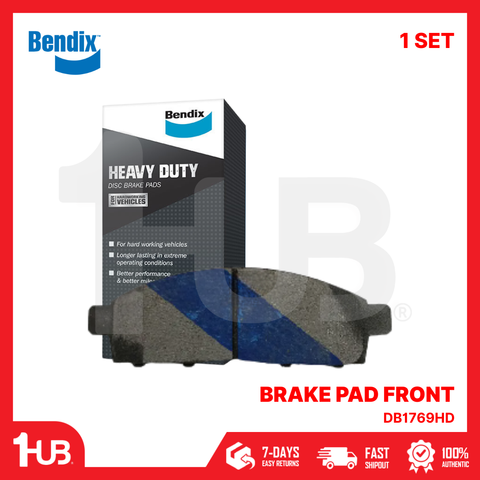 BENDIX BRAKE PAD NISSAN URVAN ESTATE 2003-15 / NV350 URVAN 2015-21 FRONT DB1769HD ( 1 SET )