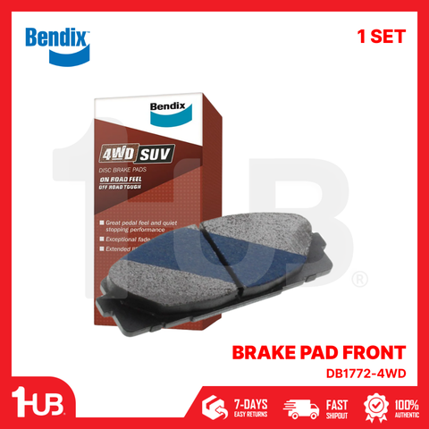 BENDIX BRAKE PAD TOYOTA HI-ACE 2005-18 FRONT DB1772-4WD ( 1 SET )