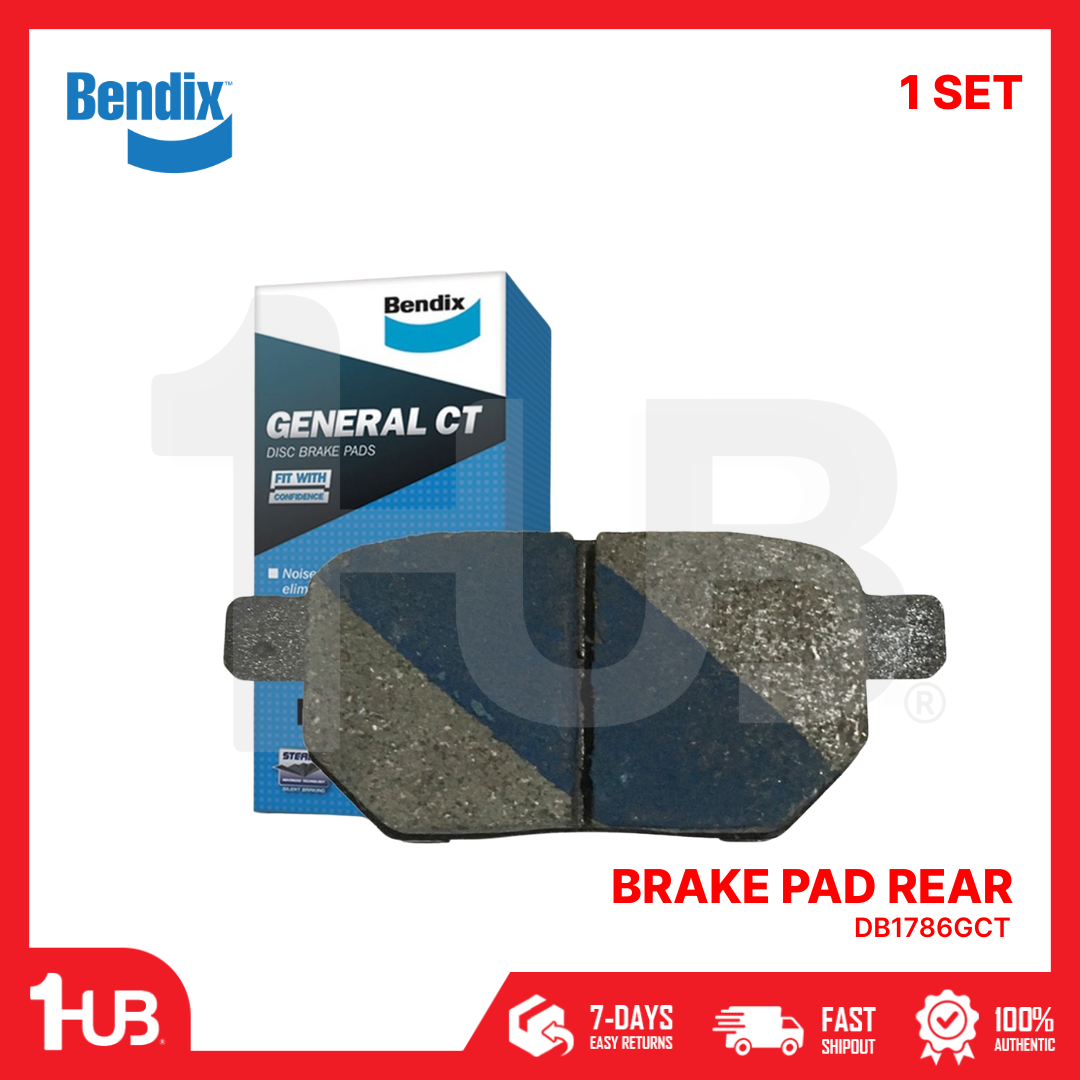 Bendix brake pad set with packaging on a white background