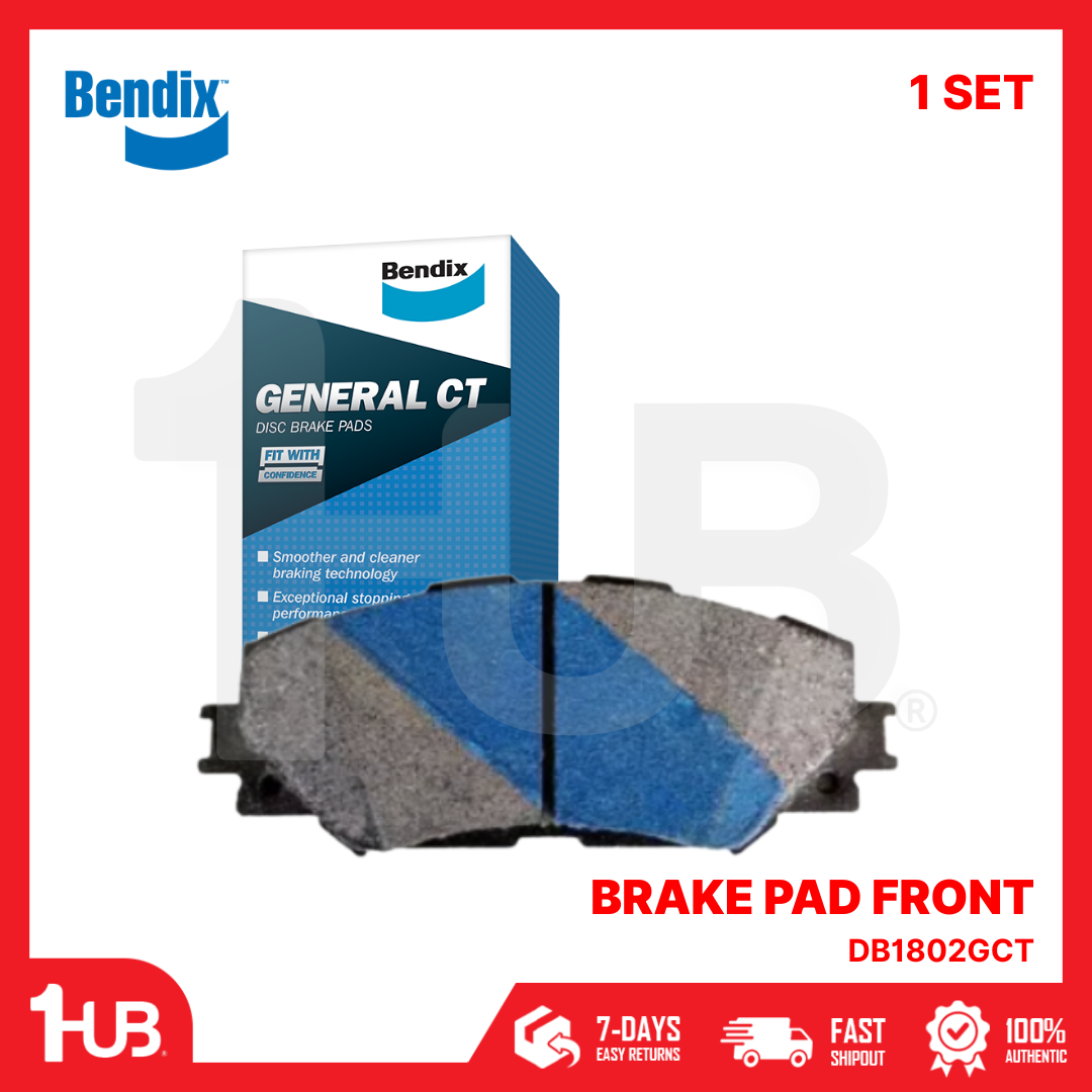 BENDIX BRAKE PAD TOYOTA RAV-4 4X4 & 4X2 2006-12 FRONT DB1802GCT ( 1 SET )