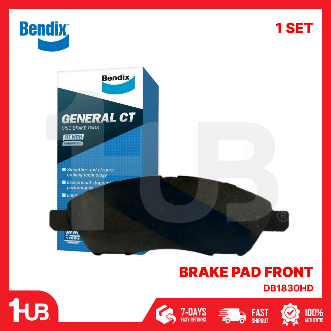 BENDIX BRAKE PAD NISSAN ALMERA 2013-21 FRONT DB1830HD ( 1 SET )