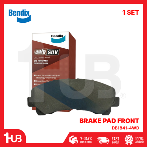 BENDIX BRAKE PAD ISUZU D-MAX , ALTERRA , MU-X 2007-21 FRONT DB1841-4WD  ( 1 SET )