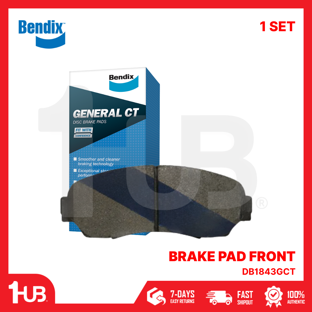 BENDIX BRAKE PAD HONDA CR-V 2007-21 / ODYSSEY 2006-08 FRONT DB1843GCT ( 1 SET )