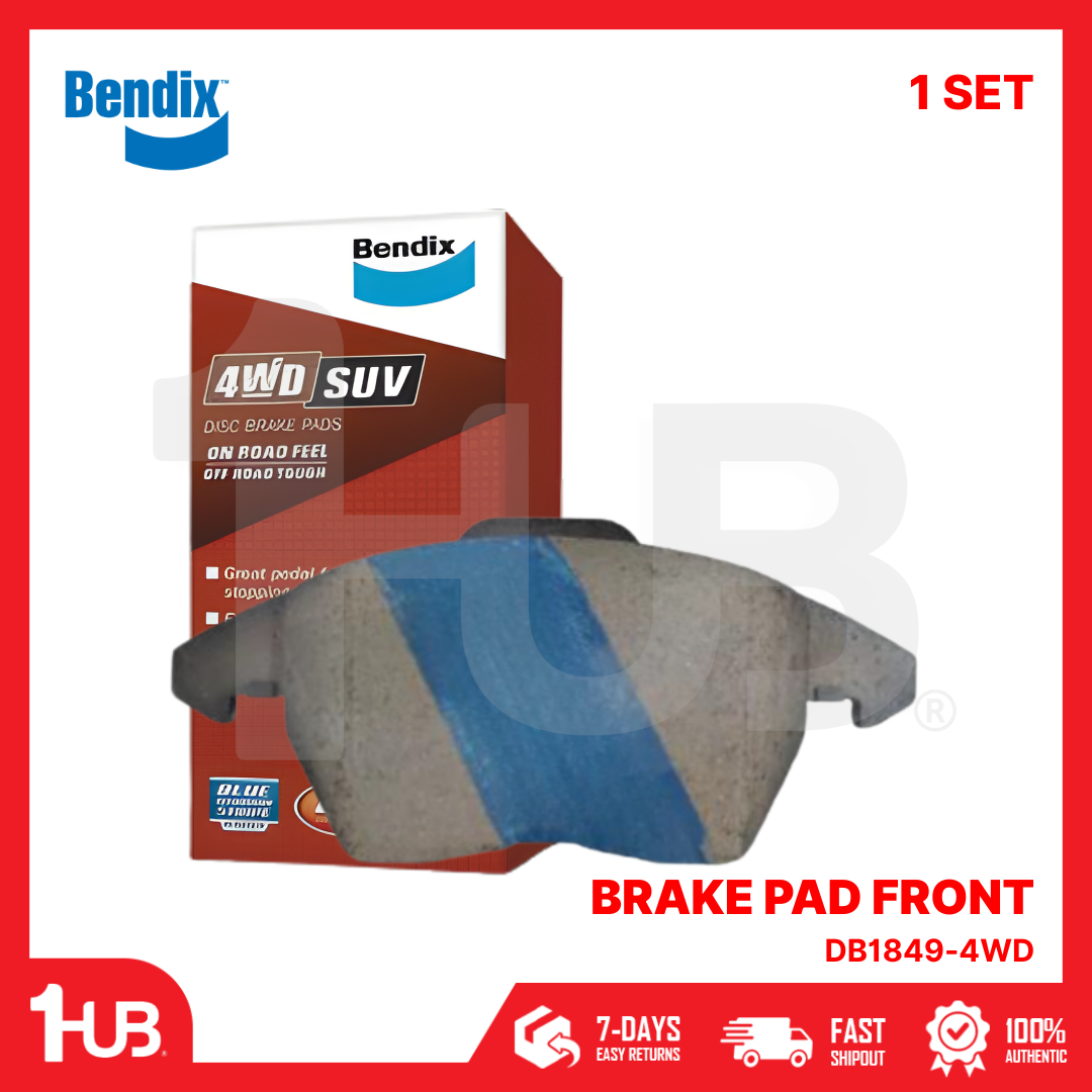 BENDIX BRAKE PAD VOLKSWAGEN TIGUAN 2014-21 FRONT DB1849-4WD ( 1 SET )