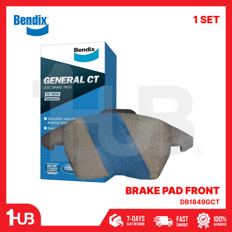 BENDIX BRAKE PAD VOLKSWAGEN TIGUAN 2014-18 / BEETLE 2011-18 / PASSAT 2015-18 FRONT DB1849GCT ( 1 SET )