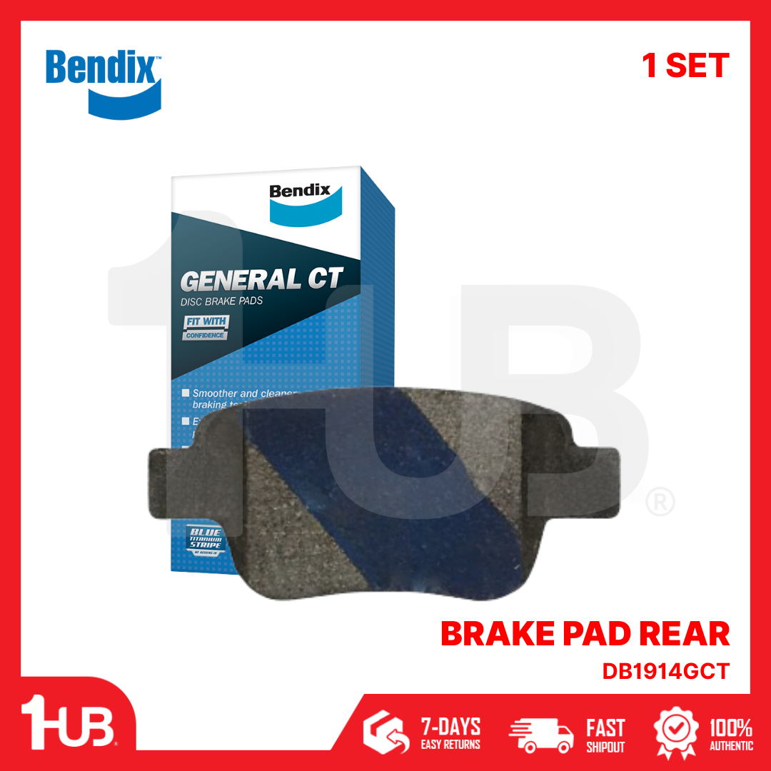 BENDIX BRAKE PAD TOYOTA PREVIA , ALPHARD 2006-15 REAR DB1914GCT ( 1 SET )