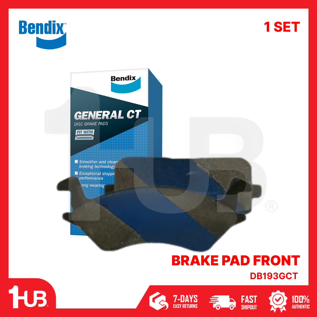 BENDIX BRAKE PAD TOYOTA STARLET 1980-82 FRONT DB193GCT / A74K ( 1 SET )