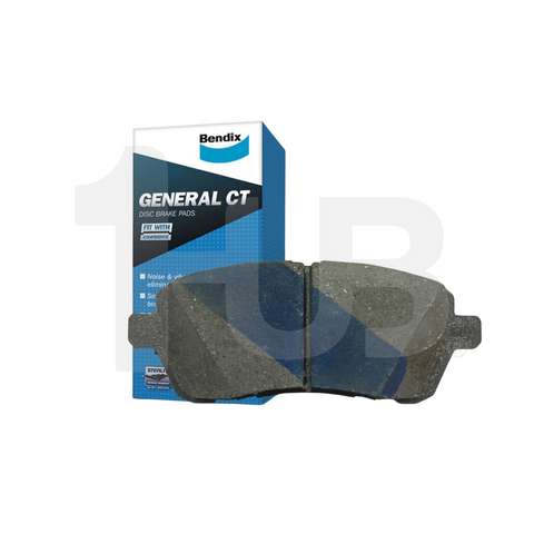 Bendix General CT disc brake pads with packaging on a white background