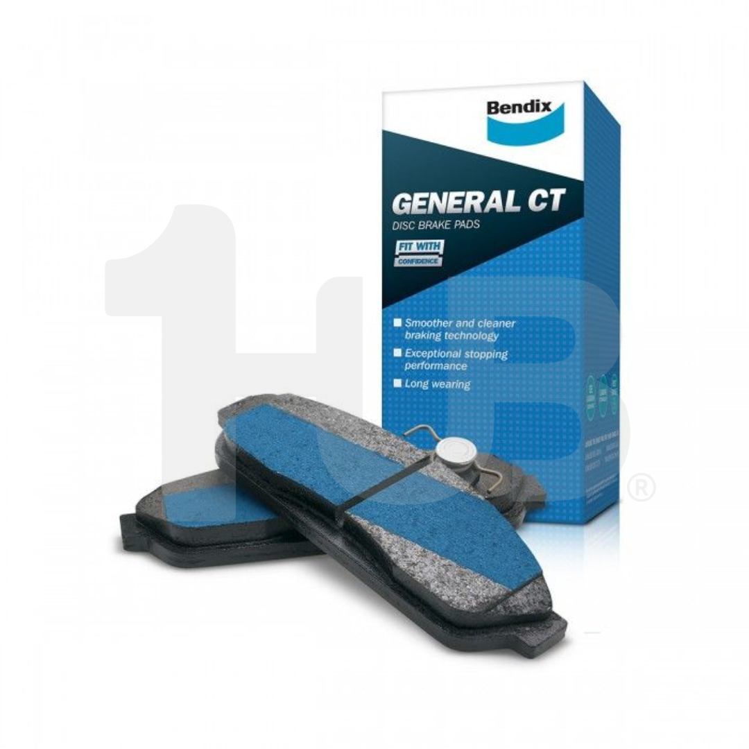 Bendix General CT brake pads with packaging on a white background
