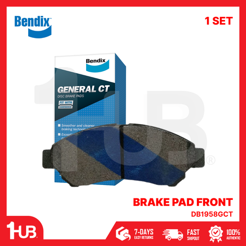 BENDIX BRAKE PAD SUZUKI APV T-II SGX (WITH ABS) 2010-21 FRONT DB1958GCT ( 1 SET )