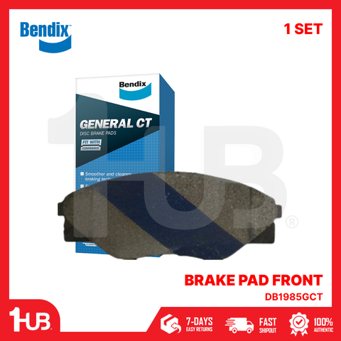 BENDIX BRAKE PAD TOYOTA HILUX 4X2 2010-15 FRONT DB1985GCT ( 1 SET )