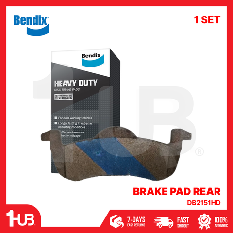 BENDIX BRAKE PAD FORD EXPEDITION EDDIE BAUER 2008-11 REAR DB2151HD -D1279 ( 1 SET )
