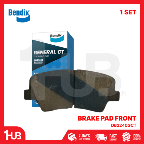 BENDIX BRAKE PAD HYUNDAI ELANTRA 2012-16 FRONT DB2240GCT ( 1 SET )