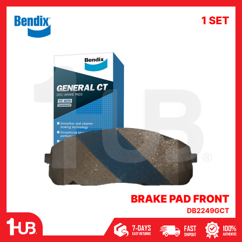 BENDIX BRAKE PAD HYUNDAI H100 DELIVERY CAB 2007 -21 / JAC X200 2017 -21 FRONT DB2249GCT ( 1 SET )