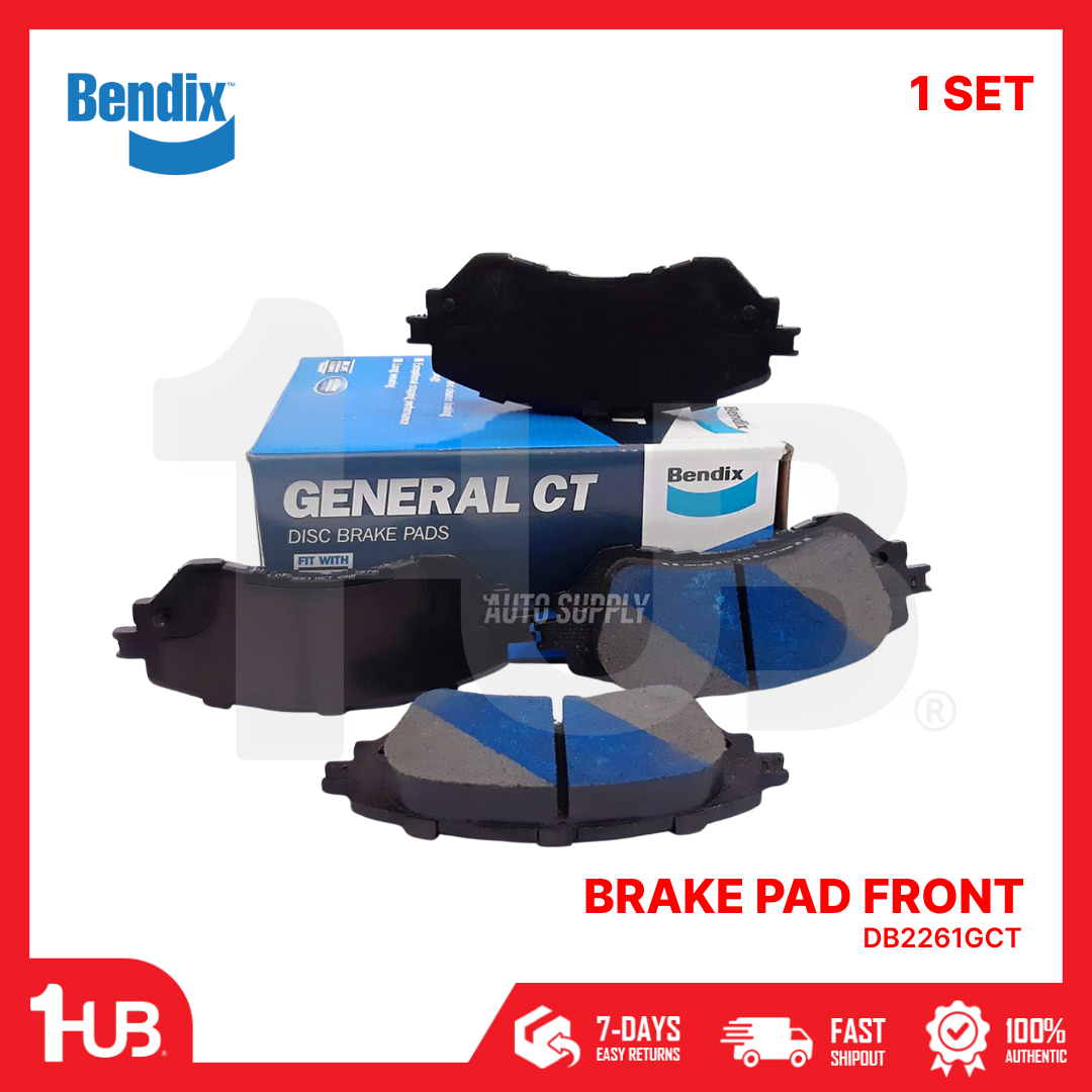 Bendix brake pad set with packaging on a white background