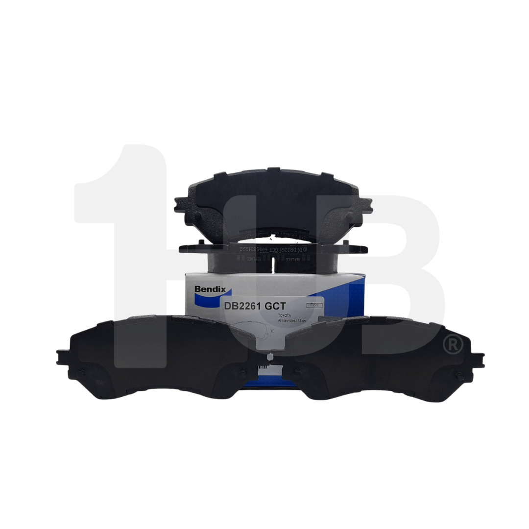 Bendix brake pad set on a white background