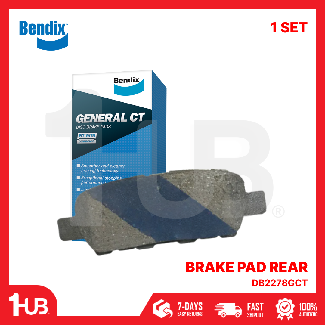 BENDIX BRAKE PAD NISSAN X-TRAIL (NEW) 2015-21 REAR DB2278GCT ( 1 SET )