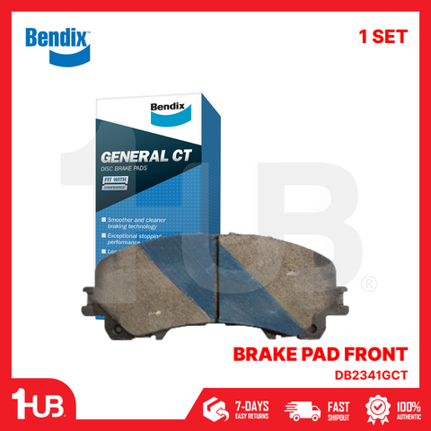 BENDIX BRAKE PAD NISSAN X-TRAIL (NEW) 2015-21 FRONT DB2341GCT ( 1 SET )