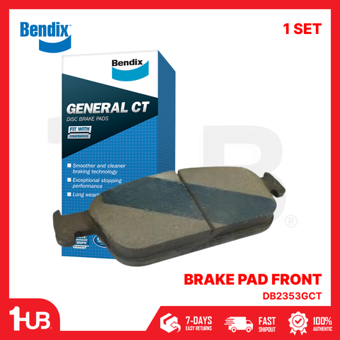 Bendix General CT brake pad set with packaging on a white background