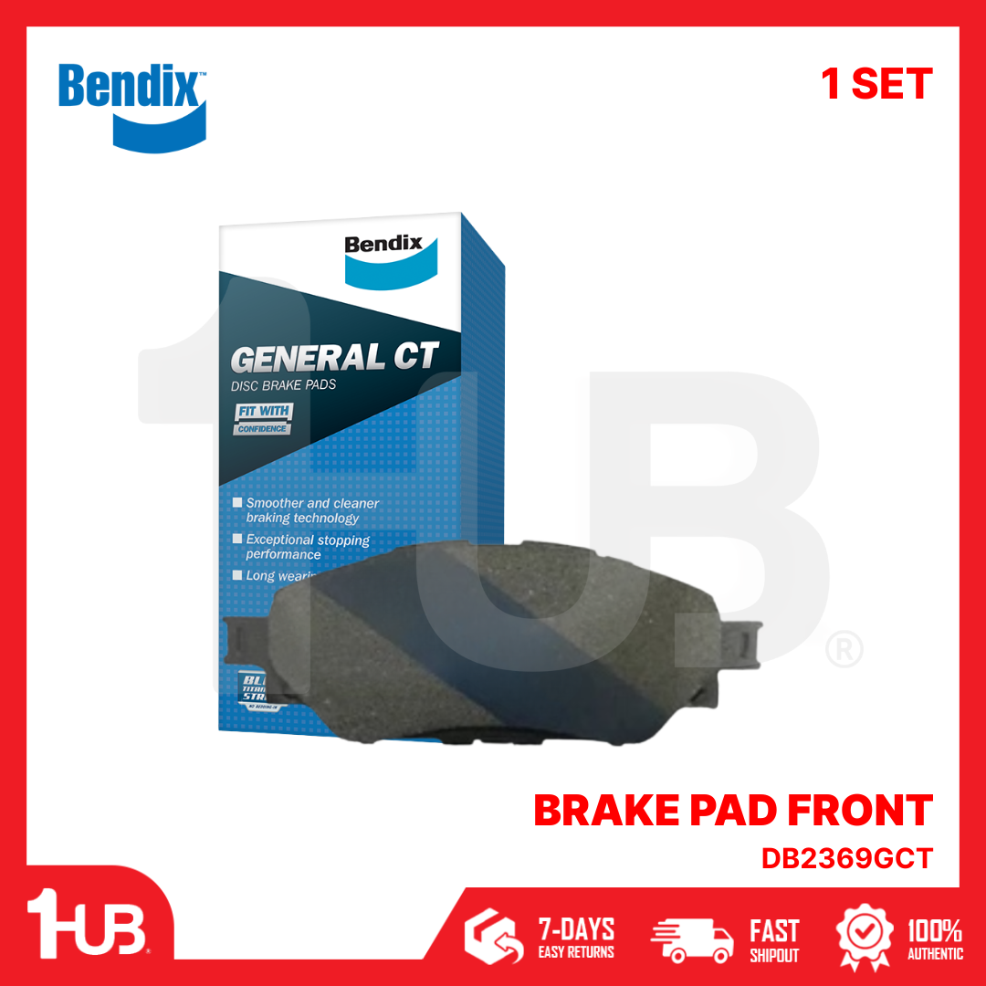 BENDIX BRAKE PAD TOYOTA HILUX (GUN122L) 2015-22 FRONT DB2369GCT ( 1 SET )