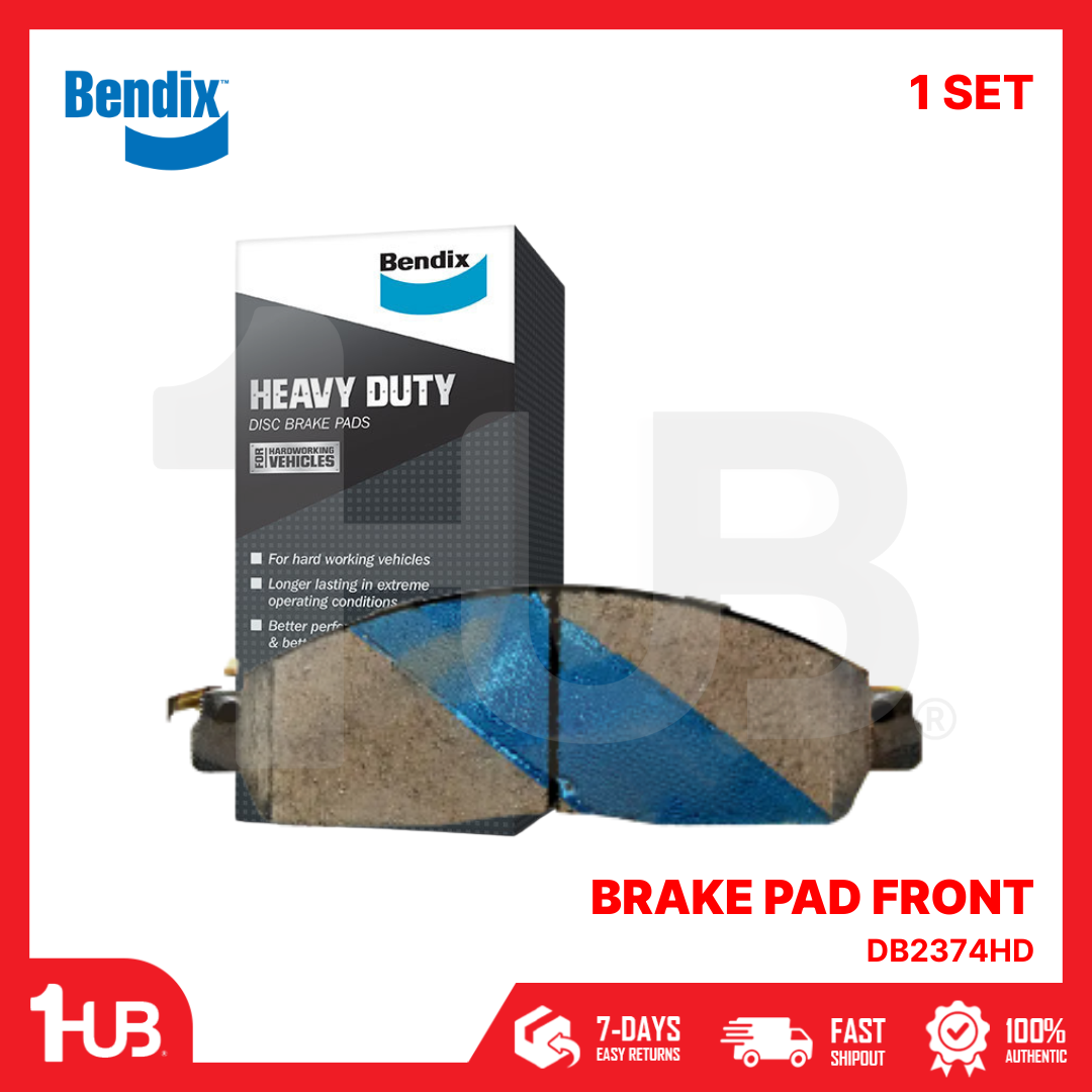 BENDIX BRAKE PAD NISSAN NP300 NAVARA 2015-22 / TERRA 2018-22 FRONT DB2374HD ( 1 SET )