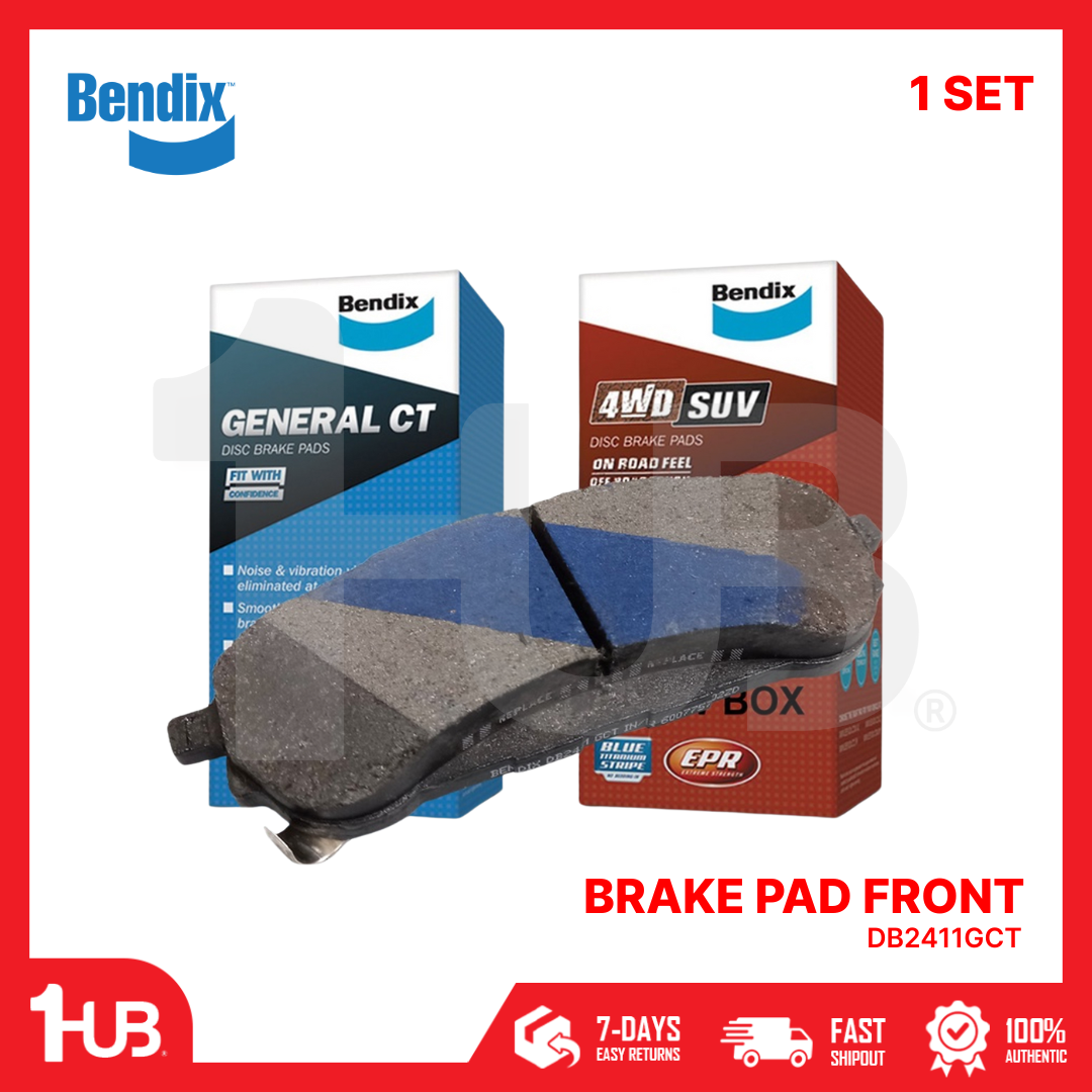 Bendix brake pads with packaging on a white background