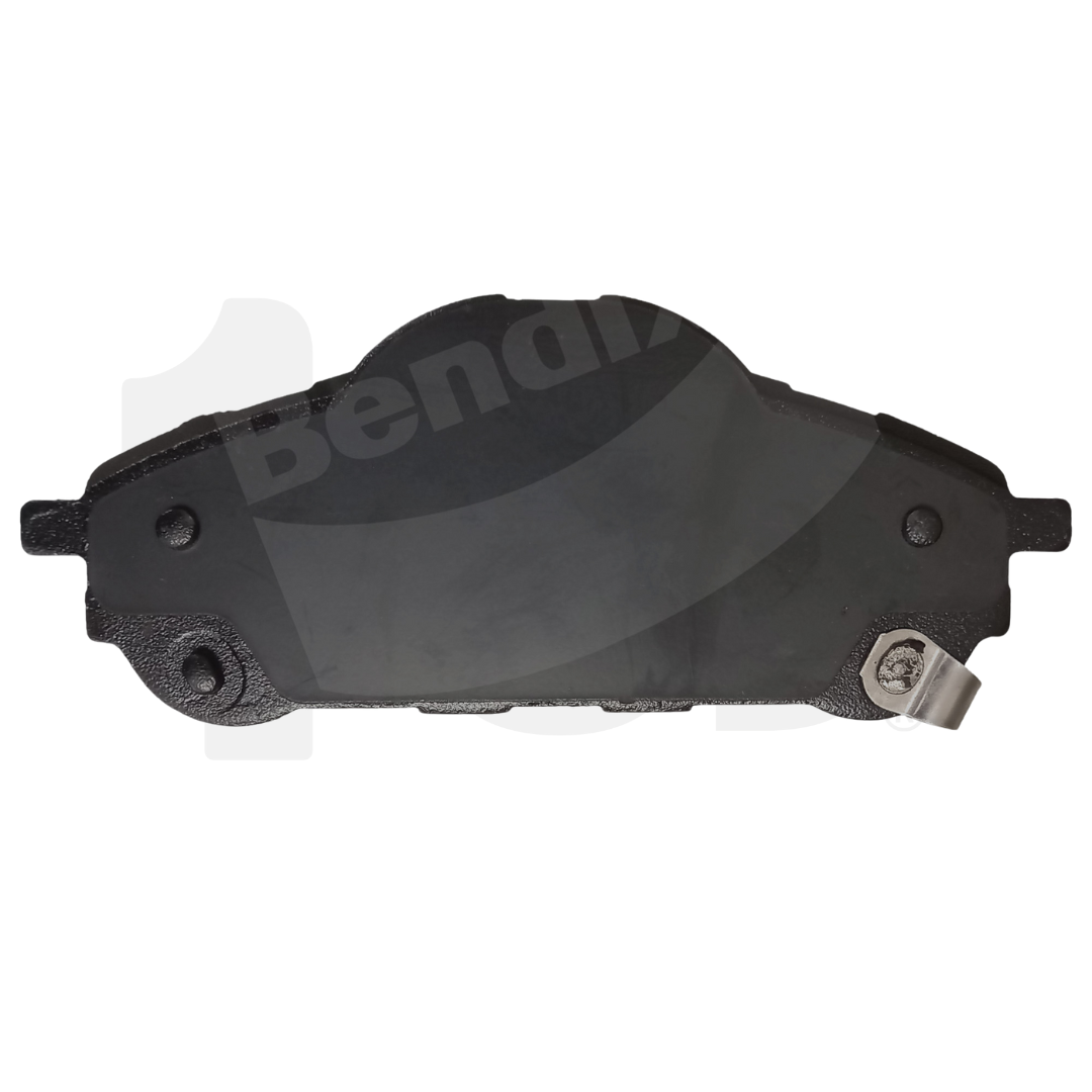 Brake pad with Bendix branding on a white background